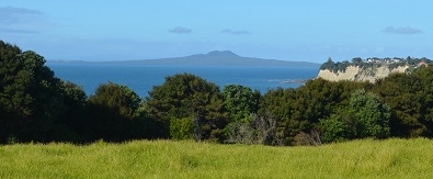 View to Rangitoto from Long Bay Track